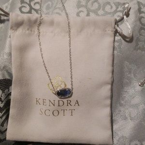 For Meaganhutt KS grey slate blue elisa necklace